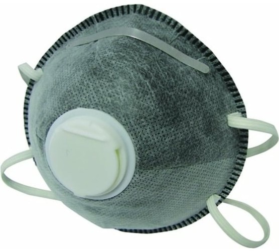 Полумаска Biber 96203 фильтрующая с угольным фильтром и воздушным клапан тов-069140