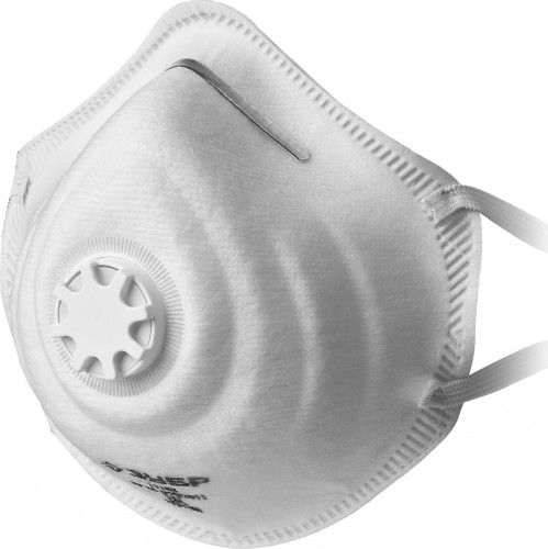 Полумаска фильтрующая ЗУБР ФК-95 FFP2 с клапаном, коническая 11163-2_z01