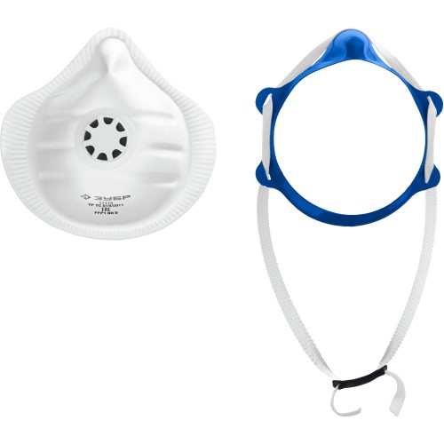 Полумаска фильтрующая ЗУБР 11173 коническая, с клапаном выдоха, FFP1 - изображение 2