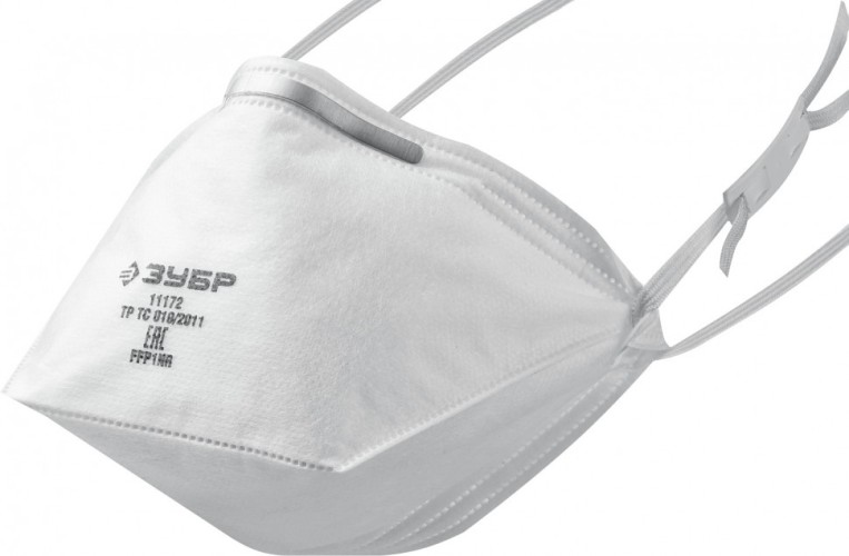 Полумаска фильтрующая ЗУБР П-80 FFP1 плоская 11172