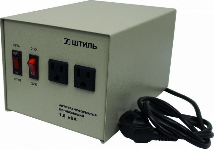 Понижающий автотрансформатор ШТИЛЬ АТ 230-220/110-1,6-50 (серый) АТ 230-220/110-1,6-50 с/к - изображение 2