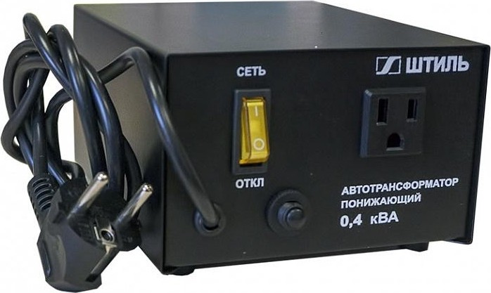 Понижающий автотрансформатор ШТИЛЬ АТ 220/100-0,4-50 корпус чёрный