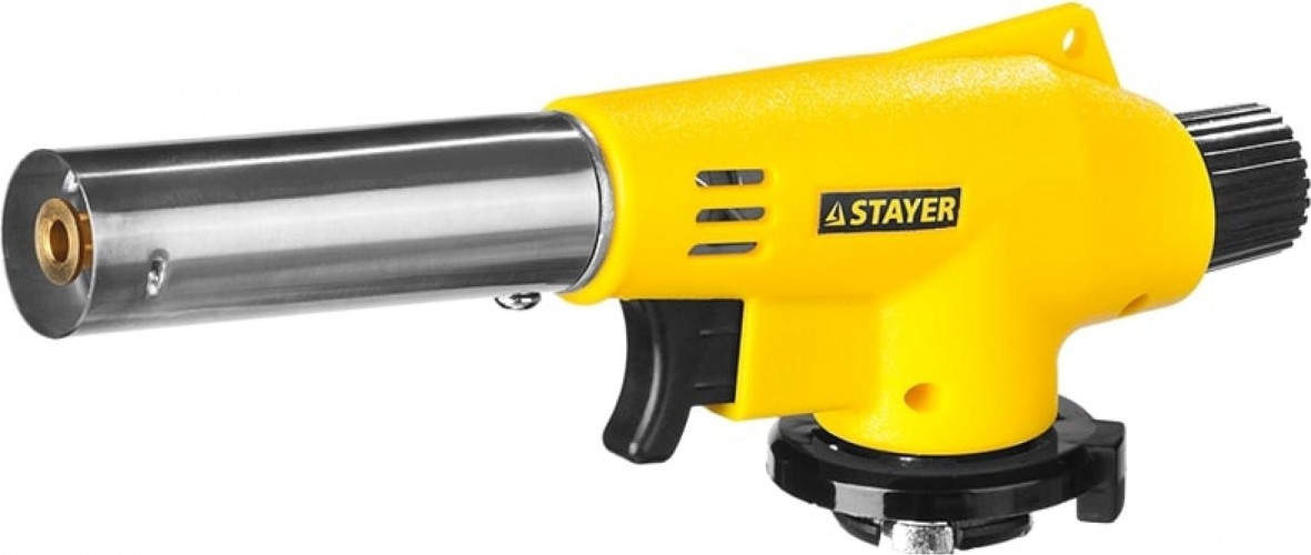Портативная горелка STAYER MAXTerm на баллон, "master", с пьезоподжигом, регулировка  55584