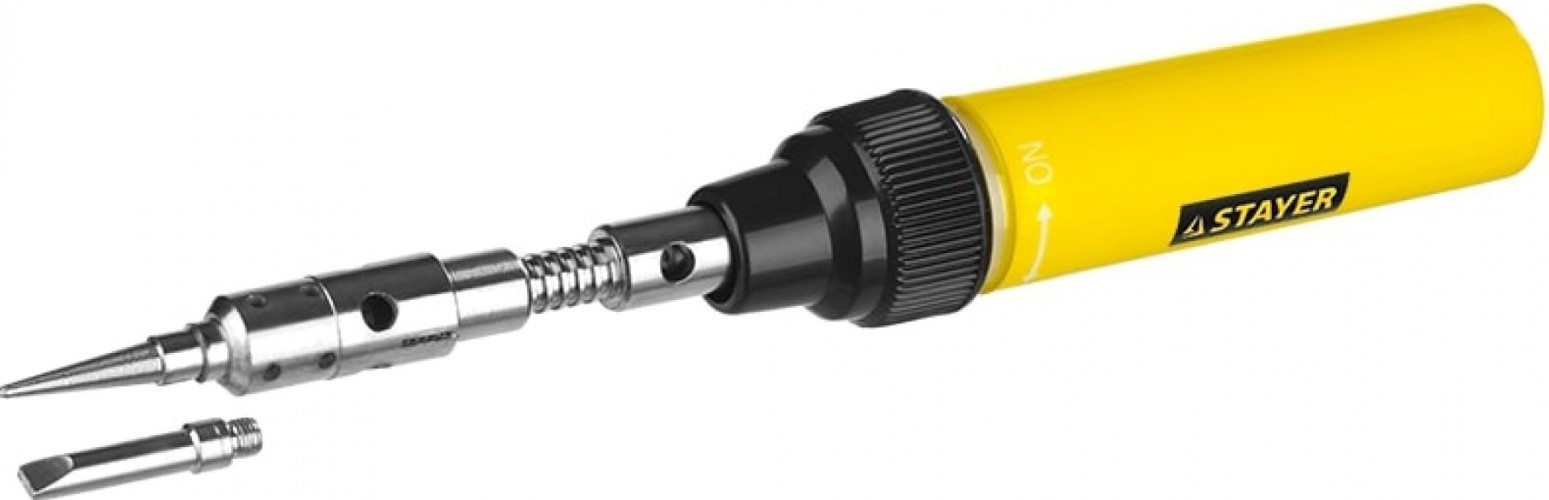 Портативная горелка STAYER PROTerm "master" 3в1, регулировка пламени, 2 насадки, 1200 55506-H4
