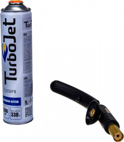 Портативная горелка TurboJet TJ433-PB набор с пьезоподжигом tj400-pb + газовый баллон