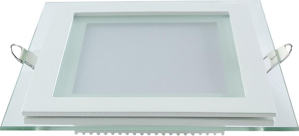 Потолочный светодиодный светильник GAUSS Glass квадрат 18w 1480lm 4000k с дек стек led 948111218