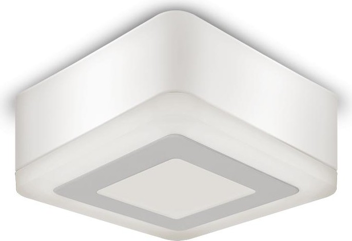 Потолочный светодиодный светильник GAUSS Backlight накладной квадрат 3+3w 350lm 3000k 3 режима BL220