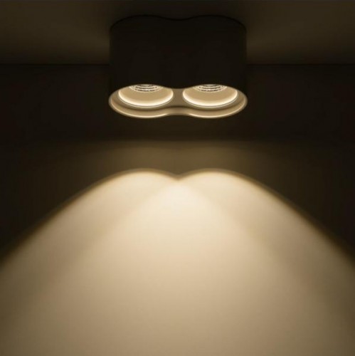 Потолочный светодиодный светильник GAUSS HD032 overhead наклдвойной цилиндр 24w 1600lm 3000k белы - изображение 3