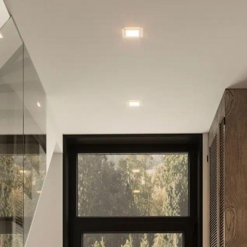 Потолочный светодиодный светильник GAUSS Glass квадрат 6w 450lm 3000k с дек стеклом led 948111106 - изображение 4