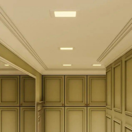 Потолочный светодиодный светильник GAUSS 940 111 112 slim квадрат 12w 800lm 3000k 940111112 - изображение 2