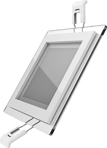Потолочный светодиодный светильник GAUSS Glass квадрат 6w 450lm 3000k с дек стеклом led 948111106