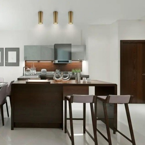 Потолочный светодиодный светильник GAUSS HD002 overhead накл цил 12w 900lm 3000k кофе золото - изображение 5