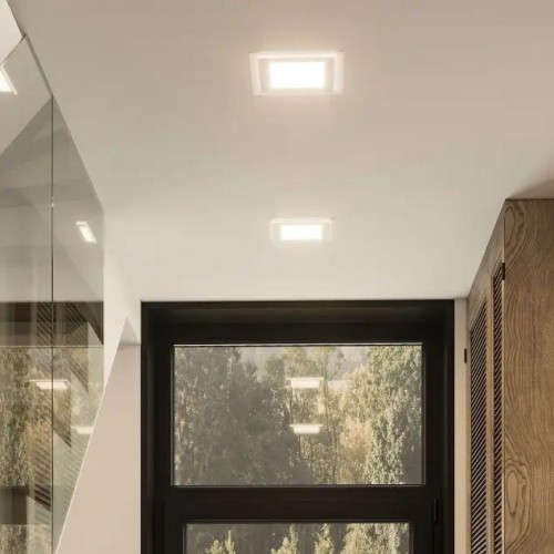 Потолочный светодиодный светильник GAUSS Glass квадрат 18w 1480lm 4000k с дек стек led 948111218 - изображение 4