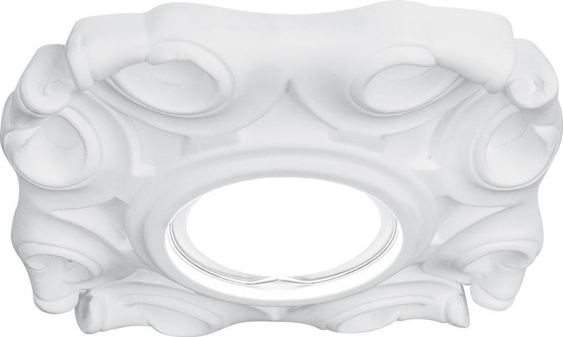 Потолочный светодиодный светильник GAUSS GY003 gypsum белый, gu5.3, d150