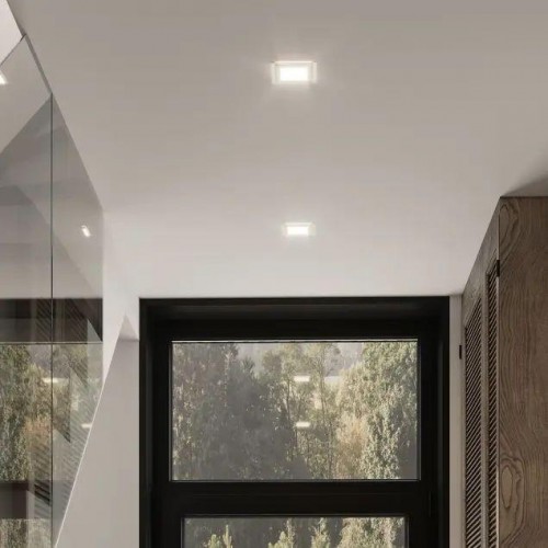 Потолочный светодиодный светильник GAUSS Glass квадрат 6w 490lm 4000k с дек стеклом led 948111206 - изображение 3