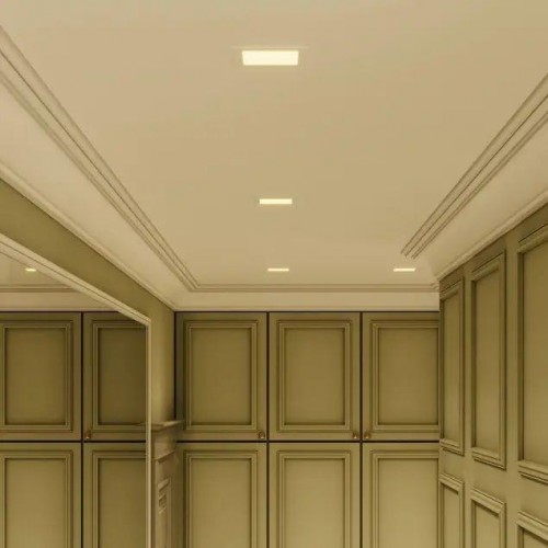 Потолочный светодиодный светильник GAUSS Slim квадрат 6w 360lm 3000k 940111106 - изображение 2