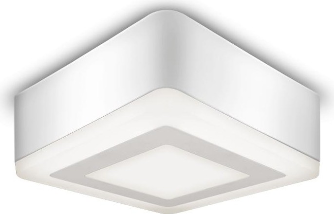 Потолочный светодиодный светильник GAUSS Backlight накладной квадрат. акрил, 6+3w, led 3000k BL222