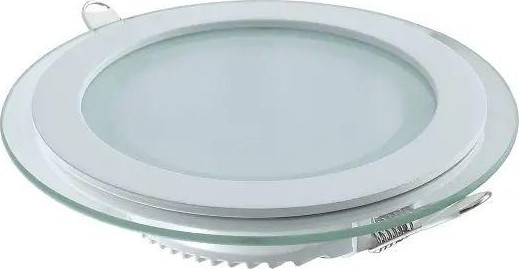 Потолочный светодиодный светильник GAUSS Glass круг18w 1480lm 4000k с дек стеклом led 947111218