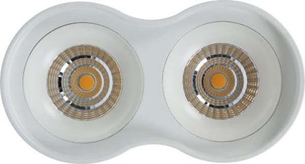 Потолочный светодиодный светильник GAUSS HD032 overhead наклдвойной цилиндр 24w 1600lm 3000k белы - изображение 2