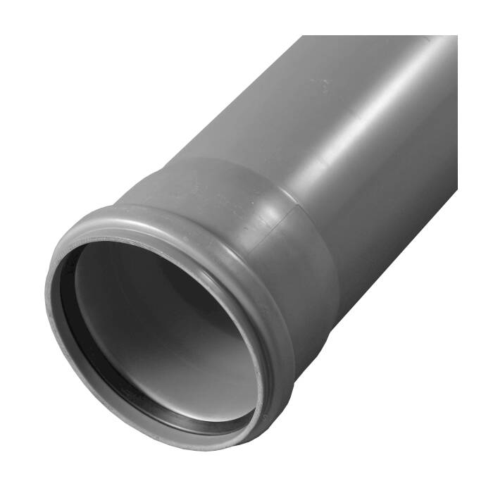 Труба PP-H сер б/н Дн40х1,8 L=0,15м в/к РосТурПласт 11143
