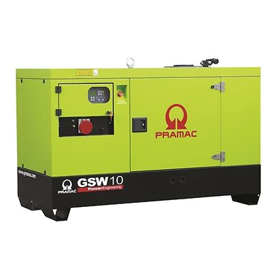 Дизельный генератор PRAMAC GSW10Y однофазный в кожухе