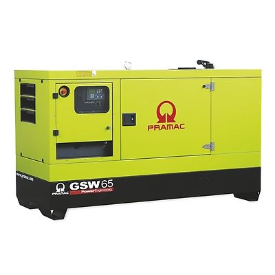 Дизельный генератор PRAMAC GSW65P Mecc Alte ECP32-2M/4 трехфазный в кожухе