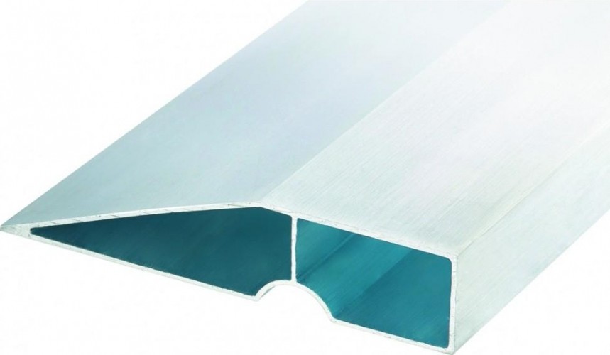 Правило СИБРТЕХ Трапеция, 1 ребро жесткости, L-1,5 м алюминиевое 89608 - изображение 2