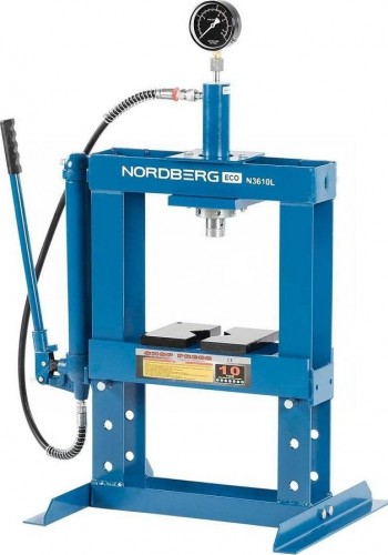 Пресс гидравлический NORDBERG N3610L 10т, ручной насос, настольный ЦБ-0008607