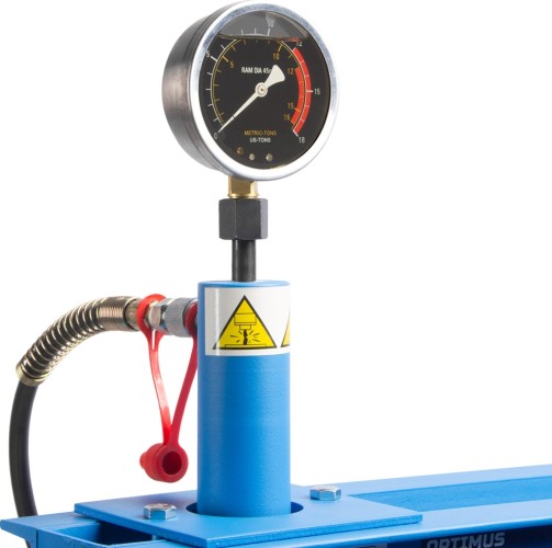 Пресс гидравлический OPTIMUS OPT-212F гаражный 12 т, ручной и ножной привод в0000138403 - изображение 5