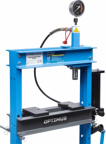 Пресс гидравлический OPTIMUS OPT-212F гаражный 12 т, ручной и ножной привод в0000138403 - изображение 4
