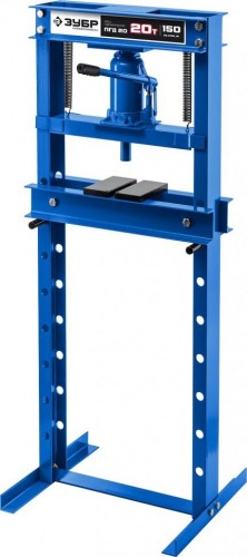 Пресс гидравлический ЗУБР ПГД-20 с домкратом и возвратными пружинами, 20т 43070-20