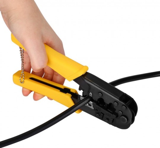 Пресс-клещи DEKO DKCT01 для витой пары rj45 (кримпер) 062-2222 - изображение 5