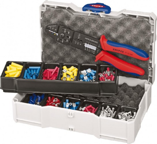 Пресс-клещи KNIPEX 979025 с набором кабельных наконечников KN-979025