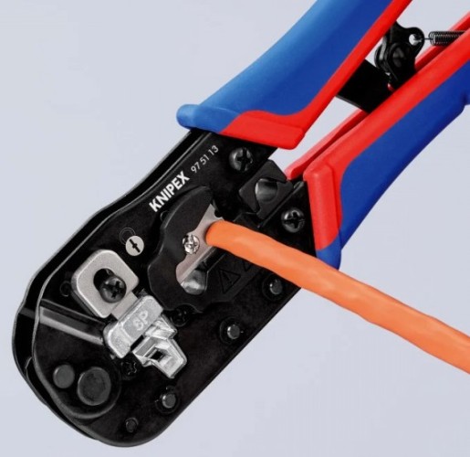 Пресс-клещи KNIPEX KN-975113 3-в-1, для штекеров RJ 45 - изображение 4