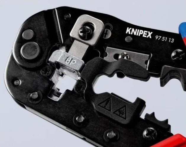 Пресс-клещи KNIPEX KN-975113SB 3-в-1, для штекеров RJ 45 - изображение 4