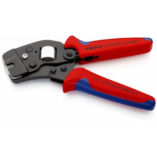 Пресс-клещи KNIPEX KN-975308SB для контактных гильз DIN 46228 - изображение 3