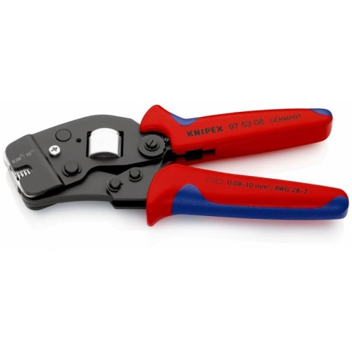 Пресс-клещи KNIPEX KN-975308SB для контактных гильз DIN 46228 - изображение 2