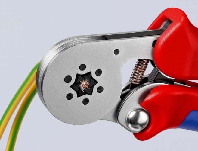 Пресс-клещи KNIPEX KN-975514 для контактных гильз DIN 46228 - изображение 2