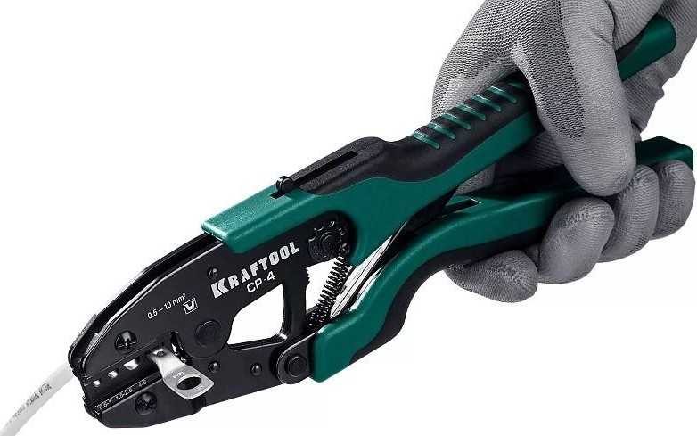 Пресс-клещи KRAFTOOL CP-4 для медных наконечников и гильз 0,5-10 мм.кв, 45461-4 - изображение 2