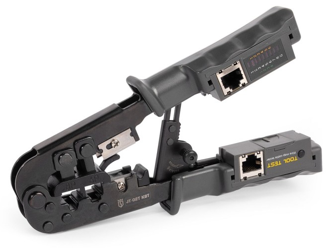 Пресс-клещи КВТ JT-02T для RJ разъемов серия ПРОФИ  89229