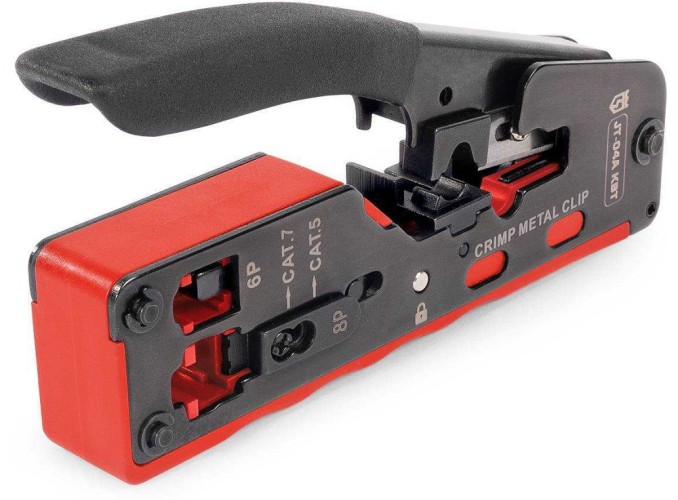 Пресс-клещи КВТ JT-04А серия ПРОФИ для RJ разъемов 89439