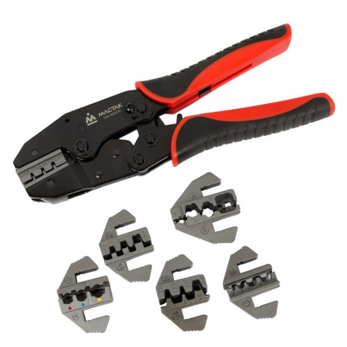 Пресс-клещи МАСТАК 106-40007C храповичные для обжима изолирован. наконеч., 7 пре - изображение 4