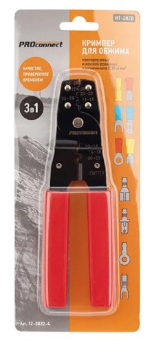 Пресс-клещи Proconnect 12-3032-4 HT-202B для обжима автоклемм 0.10-6.0 мм² - изображение 5