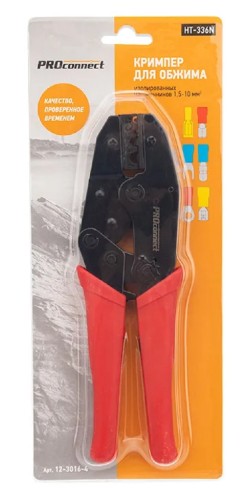 Пресс-клещи Proconnect 12-3016-4 HT-336 N для обжима изолиров. и неизолир.гильз - изображение 4