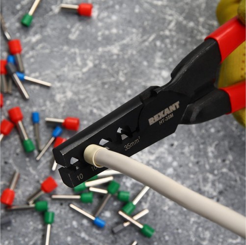 Пресс-клещи REXANT HT-35M для обжима втулочных наконечников 12-3209 - изображение 3