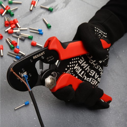 Пресс-клещи REXANT HT16-4 для обжима штыревых наконечников 12-3216-1 - изображение 4