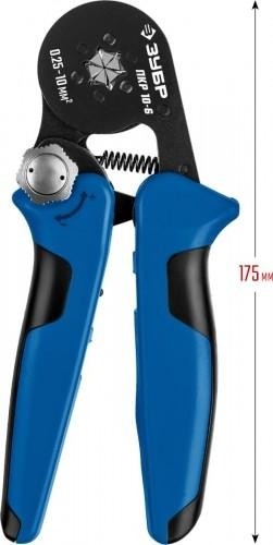 Пресс-клещи ЗУБР ПРОФЕССИОНАЛ пкр-10-6 для втулочных наконечников 0.25-10 мм.кв, 22678 - изображение 5