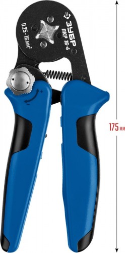 Пресс-клещи ЗУБР ПРОФЕССИОНАЛ пкр-16-4 для втулочных наконечников 0.25-16 мм.кв, 22693 - изображение 4