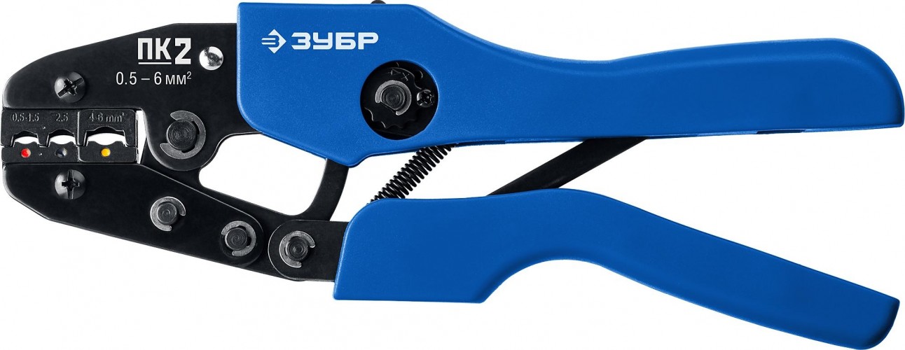 Пресс-клещи ЗУБР Профессионал ПК-2 для изолированных наконечников и муфт 45456-2