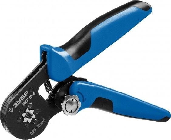 Пресс-клещи ЗУБР ПРОФЕССИОНАЛ пкр-10-6 для втулочных наконечников 0.25-10 мм.кв, 22678 - изображение 2